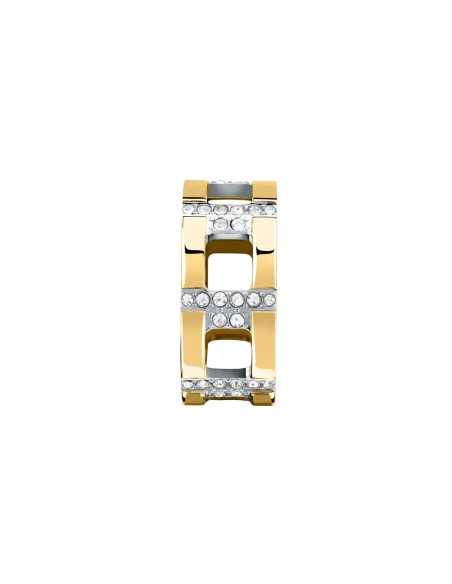 Anello TRUSSARDI donna T-Logo dorato / cristalli (TJAXC38)