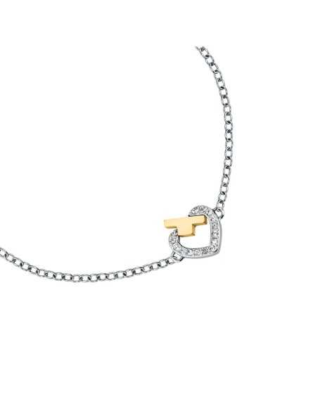 Bracciale TRUSSARDI donna T-Logo cuore con cristalli
