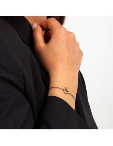 Bracciale TRUSSARDI donna T-Logo cuore con...