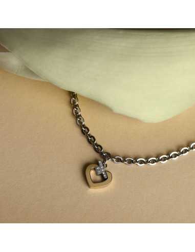Bracciale TRUSSARDI donna T-Logo acciaio /...