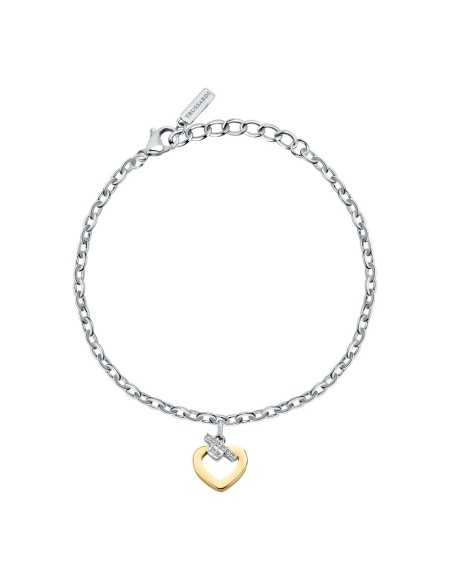 Bracciale TRUSSARDI donna T-Logo acciaio / cuore (TJAXC47)