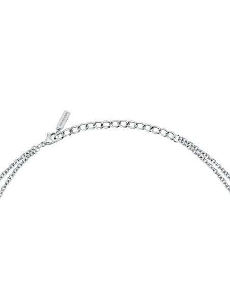 Collana TRUSSARDI donna T-Logo Doppia catena acciaio (TJAXC62)
