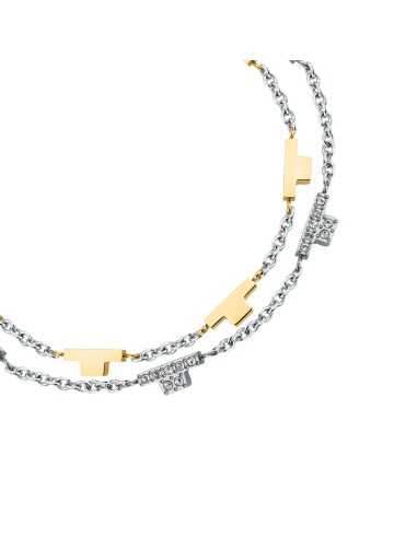 Bracciale TRUSSARDI donna T-Logo Doppia catena...