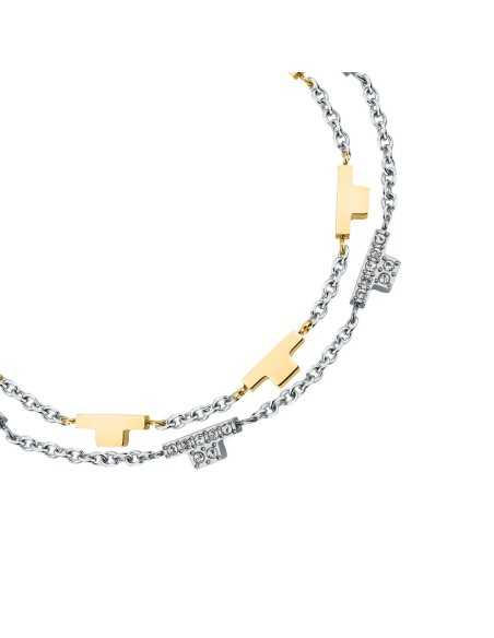 Bracciale TRUSSARDI donna T-Logo Doppia catena (TJAXC64)