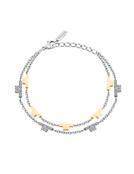 Bracciale TRUSSARDI donna T-Logo Doppia catena (TJAXC64)
