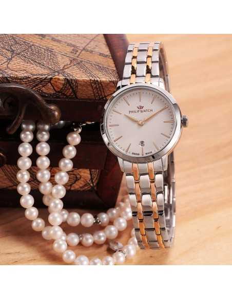 Philip Watch Audrey – Orologio Donna Bicolore con Datario (R8253150510)