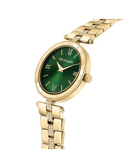 Orologio TRUSSARDI donna T-shiny tempo dorato / verde