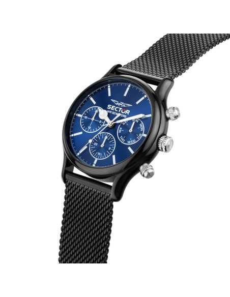 Sector 660 – Orologio Uomo Acciaio Nero e Blu Multifunzione (R3253517033)