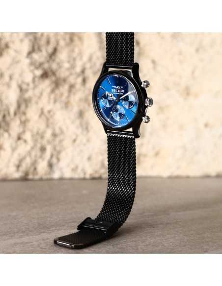 Sector 660 – Orologio Uomo Acciaio Nero e Blu Multifunzione (R3253517033)