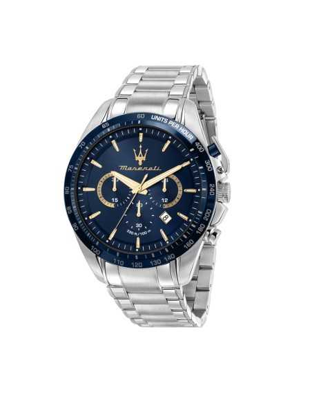 Orologio MASERATI uomo Traguardo crono acciaio / blu Limited