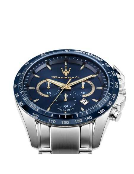 Orologio MASERATI uomo Traguardo crono acciaio / blu Limited