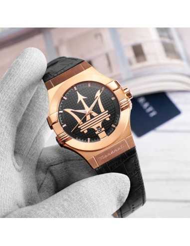 Maserati Potenza – Orologio Uomo Nero/Oro Rosa...