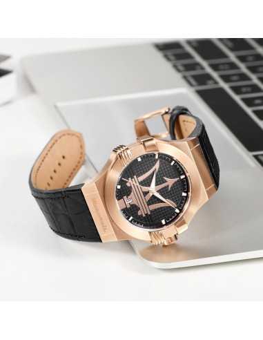 Maserati Potenza – Orologio Uomo Nero/Oro Rosa...