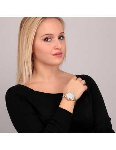 Orologio SECTOR donna 230 acciaio dorato / bianco