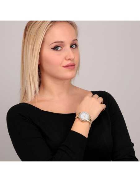 Orologio SECTOR donna 230 acciaio dorato / bianco