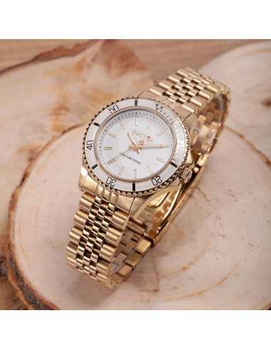 Orologio SECTOR donna 230 acciaio dorato / bianco