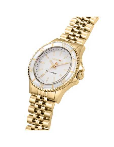 Orologio SECTOR donna 230 acciaio dorato / bianco