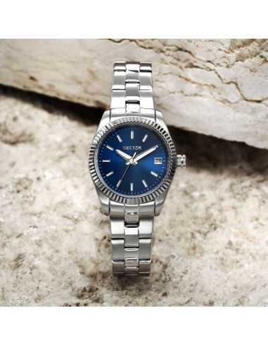 Orologio SECTOR donna 240 datario acciaio / blu