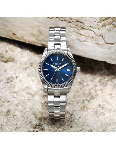 Orologio SECTOR donna 240 datario acciaio / blu