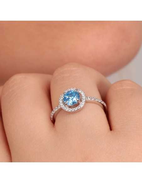 Anello MORELLATO donna Tesori argento 925 / Acquamarine