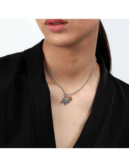 Collana MORELLATO donna Mascotte cane / cuore dorato (SAVL01)