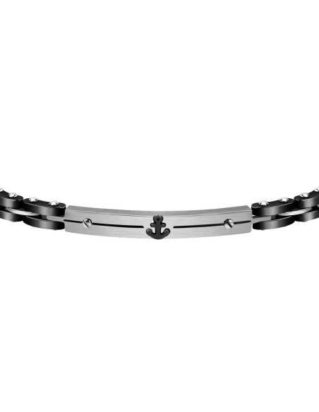 Bracciale SECTOR uomo Ceramic nero / ancora