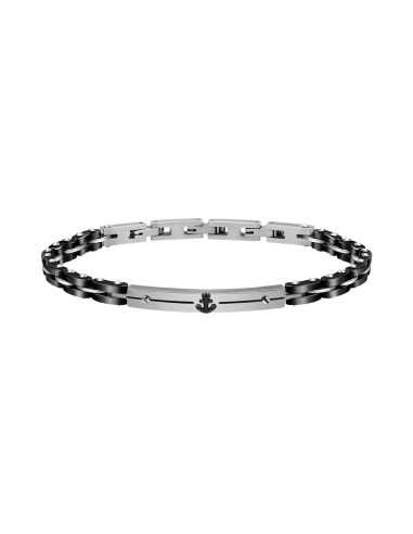 Bracciale SECTOR uomo Ceramic nero / ancora