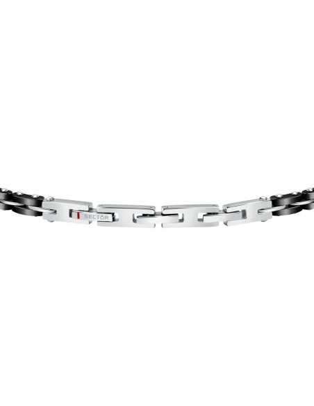 Bracciale SECTOR uomo Ceramic nero / ancora