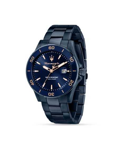 Orologio MASERATI Uomo Competizione Datario Acciaio Blu
