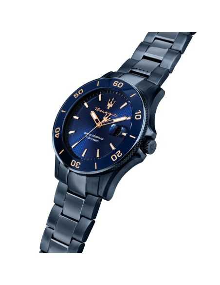 Orologio MASERATI Uomo Competizione Datario Acciaio Blu