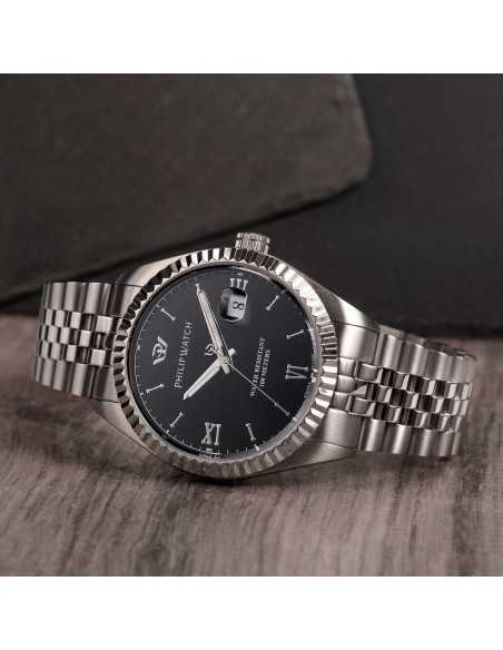 Orologio PHILIP WATCH uomo Caribe datario acciaio / nero