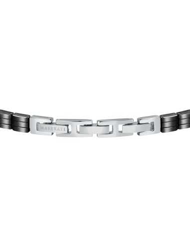 Bracciale MASERATI uomo Logo Ceramic nero / oro