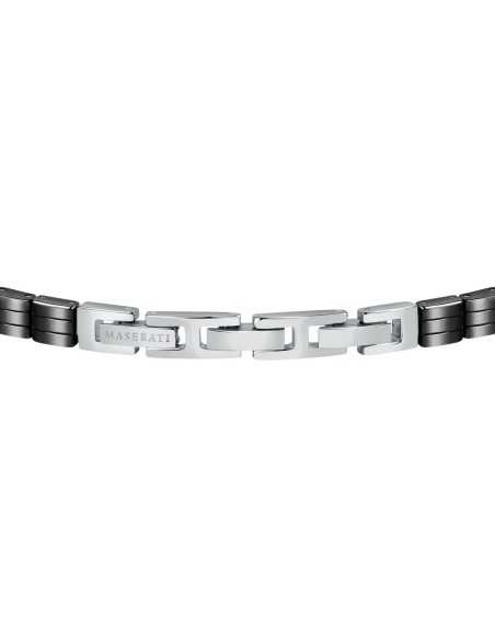 Bracciale MASERATI uomo Logo Ceramic nero / oro