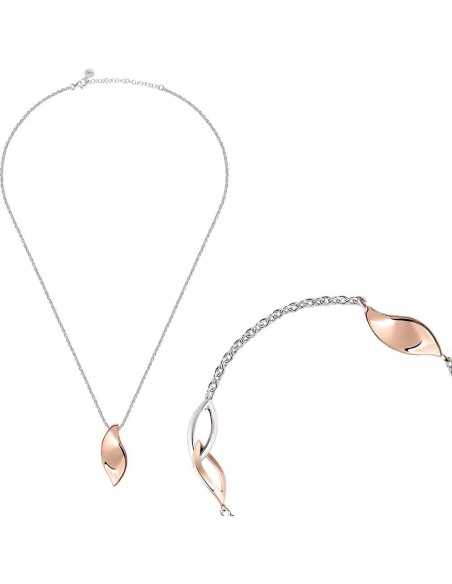 Special Set MORELLATO donna Foglia Collana / Bracciale arg. 925