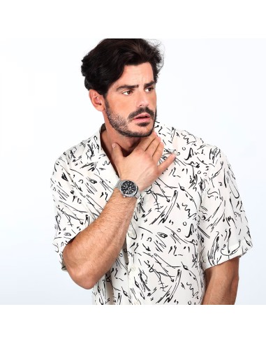 Orologio Sector Oversize Uomo Acciaio Nero con...