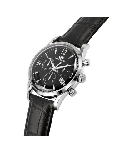 Orologio PHILIP WATCH uomo Sunray crono pelle nero