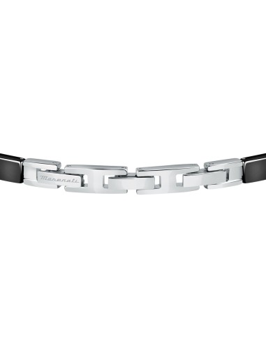 Bracciale MASERATI uomo Ceramic acciaio / oro rosa