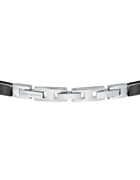 Bracciale MASERATI uomo Ceramic acciaio / oro rosa