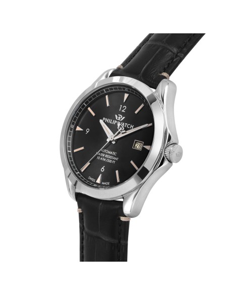 Philip Watch Blaze – Orologio Uomo Automatico Nero Pelle (R8221165004)