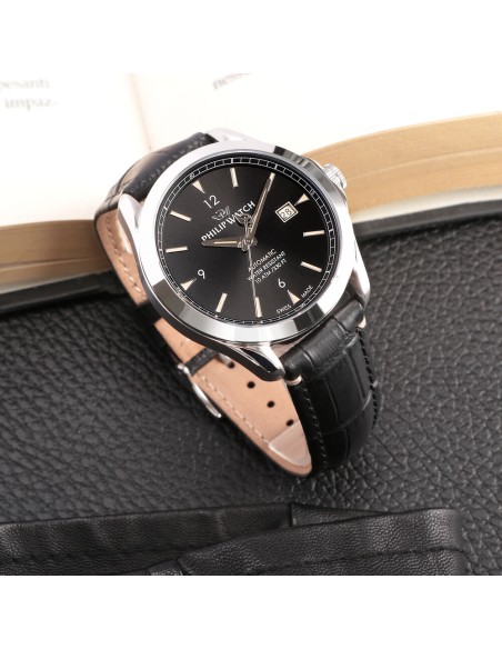 Philip Watch Blaze – Orologio Uomo Automatico Nero Pelle (R8221165004)