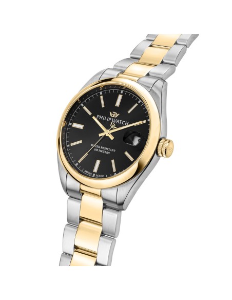 Philip Watch Caribe – Orologio Uomo Acciaio Nero Oro (R8253597093)