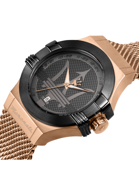 Maserati Potenza – Orologio Uomo Oro Rosa e Nero (R8853108009)
