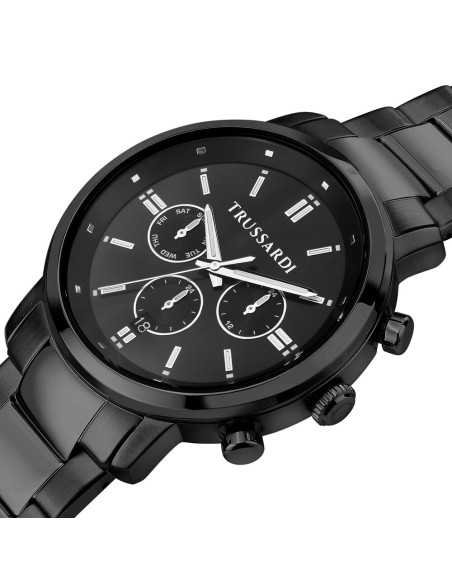 Trussardi T-Couple – Orologio Uomo Nero Acciaio Crono (R2453147011)
