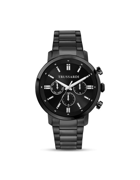 Trussardi T-Couple – Orologio Uomo Nero Acciaio Crono (R2453147011)