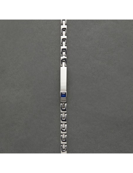 Morellato Urban – Bracciale Uomo Acciaio con Zircone Blu (SABH42)