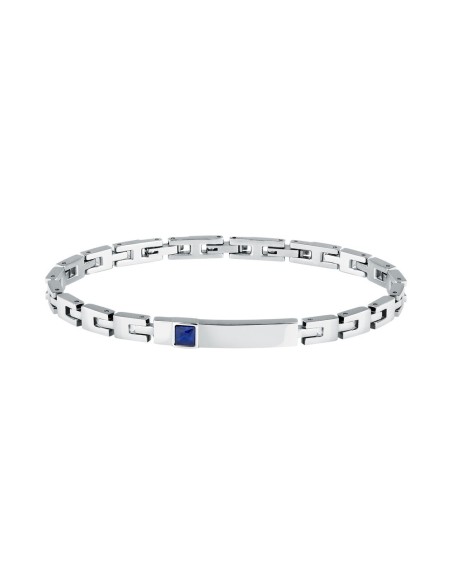 Morellato Urban – Bracciale Uomo Acciaio con Zircone Blu (SABH42)