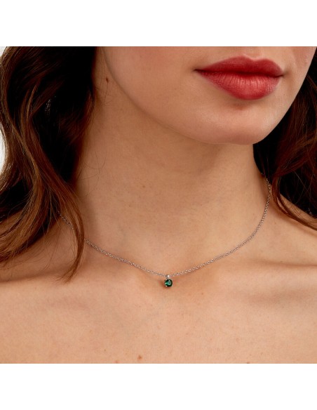 Morellato Tesori – Collana Donna Argento con Zircone Verde (SAIW173)