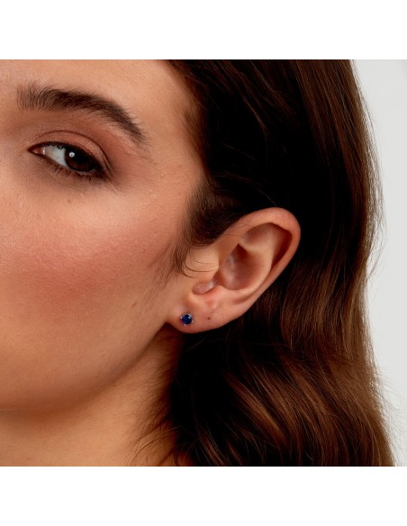 Morellato Tesori – Orecchini Donna Lobo Argento con Zircone Blu (SAIW175)