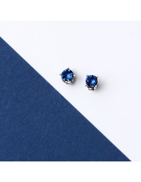 Morellato Tesori – Orecchini Donna Lobo Argento con Zircone Blu (SAIW175)