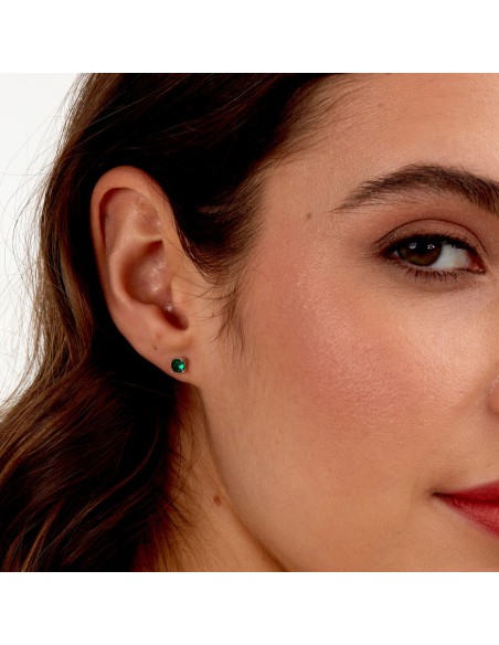 Morellato Tesori – Orecchini Donna Lobo Argento con Zircone Verde (SAIW176)